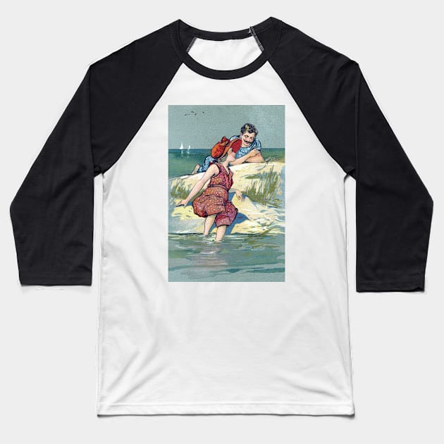 Edwardian bathers Baseball T-Shirt by NEILBAYLIS